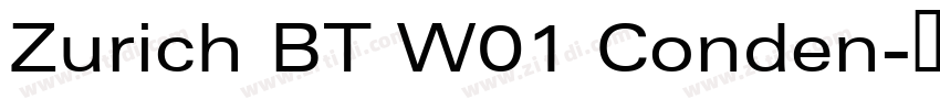 Zurich BT W01 Conden字体转换